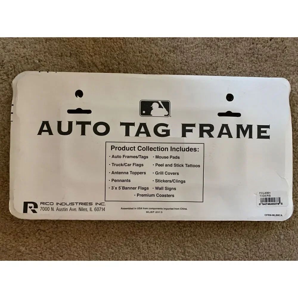 Detroit Tigers Auto Tag Frame - Picture 3 of 3